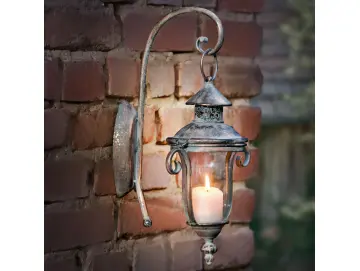 Wandlaterne "Shabby-Grey"
