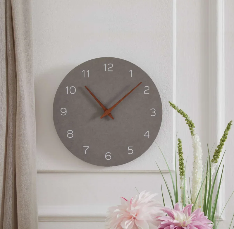 Wanduhr "Grau"