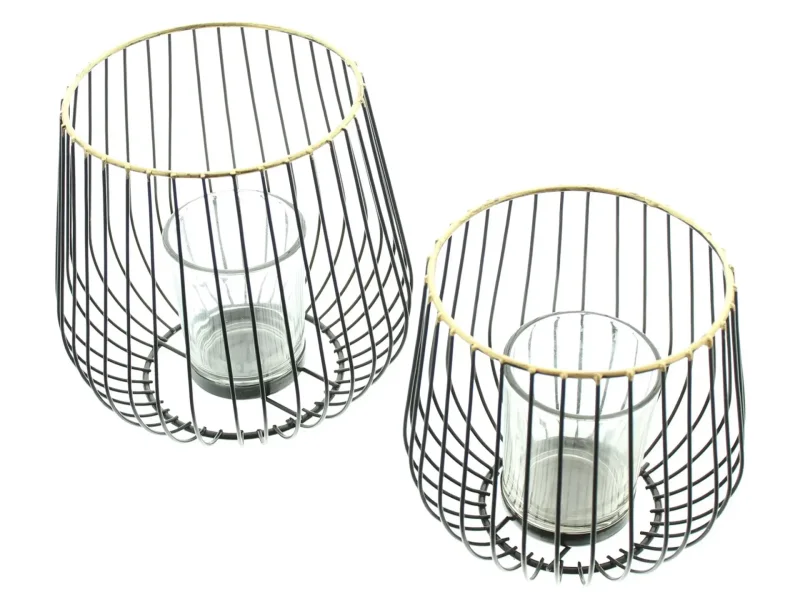 Windlicht "Modern", 2er Set