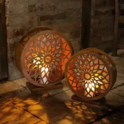 Windlicht “Ornament”,2er Set