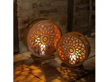 Windlicht “Ornament”,2er Set