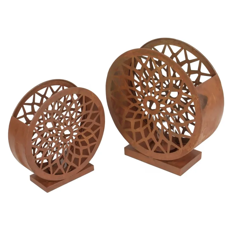 Windlicht “Ornament”,2er Set