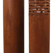 Windlicht "Rost-Säule", 2er Set