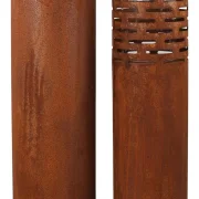 Windlicht "Rost-Säule", 2er Set