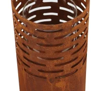 Windlicht "Rost-Säule", 2er Set
