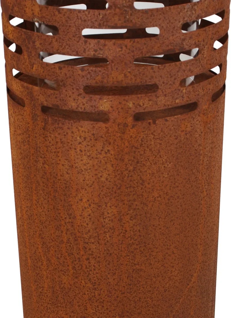 Windlicht "Rost-Säule", 2er Set